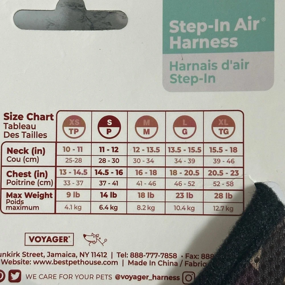 Voyager Step-In Air Harness All Weather Mesh With Reflective Size S